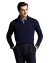 Polo Ralph Lauren Regular Fit Wool Johnny Collar Sweater In Blue