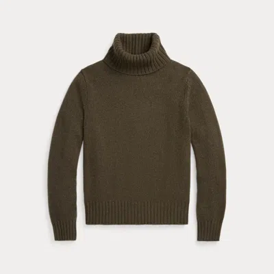 Polo Ralph Lauren Wool Rollneck Jumper In Brown