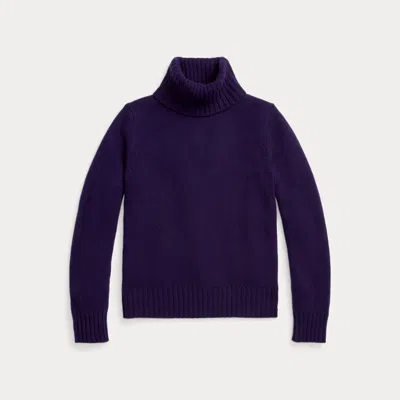 Polo Ralph Lauren Wool Rollneck Jumper In Purple