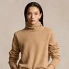 Polo Ralph Lauren Wool Turtleneck Sweater In Collection Camel Melange