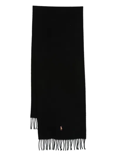 Polo Ralph Lauren Wool Scarf In Black