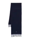 Polo Ralph Lauren Classic Wool Scarf In Blue