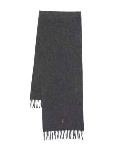 Polo Ralph Lauren Wool Scarf In Grey