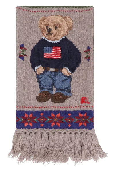 Polo Ralph Lauren Wool Scarf In Gray