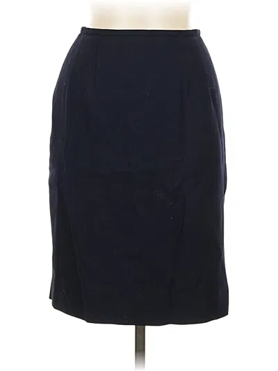 Pre-owned Polo Ralph Lauren Wool Skirt In Black