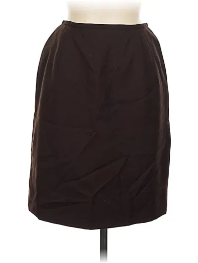 Pre-owned Polo Ralph Lauren Wool Skirt In Brown