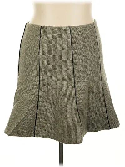 Pre-owned Polo Ralph Lauren Wool Skirt In Gray