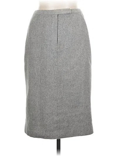 Pre-owned Polo Ralph Lauren Wool Skirt In Gray