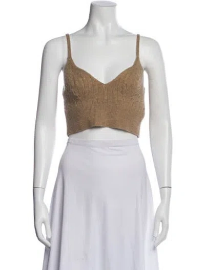 Pre-owned Polo Ralph Lauren Wool Sleeveless Polo In Brown