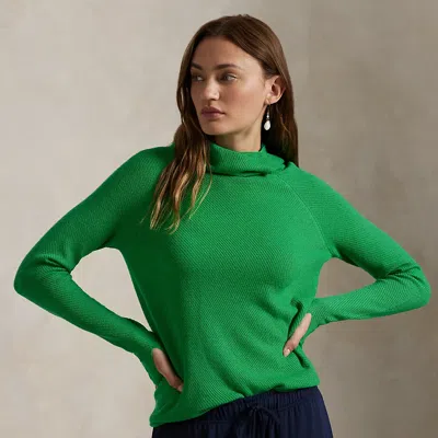Polo Ralph Lauren Wool Snood Pullover In Summer Green