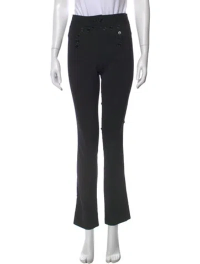 Pre-owned Polo Ralph Lauren Wool Straight Leg Pants In Black