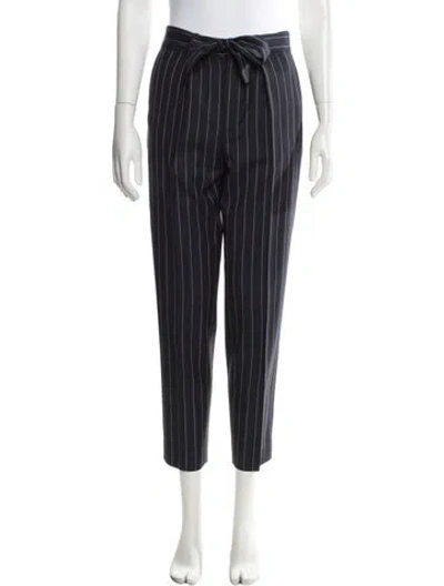 Pre-owned Polo Ralph Lauren Wool Straight Leg Pants In Blue