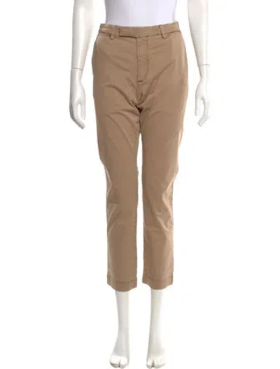 Pre-owned Polo Ralph Lauren Wool Straight Leg Pants In Neutral