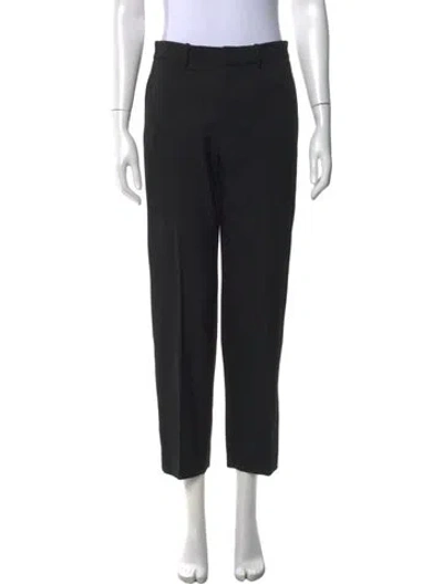 Pre-owned Polo Ralph Lauren Wool Straight Leg Pants W/ Tags In Black