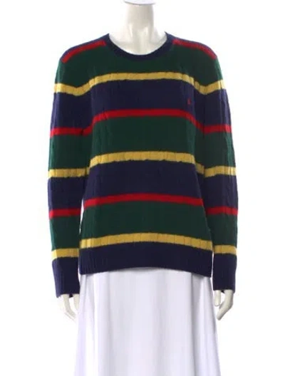 Pre-owned Polo Ralph Lauren Wool Striped Sweater In Multi