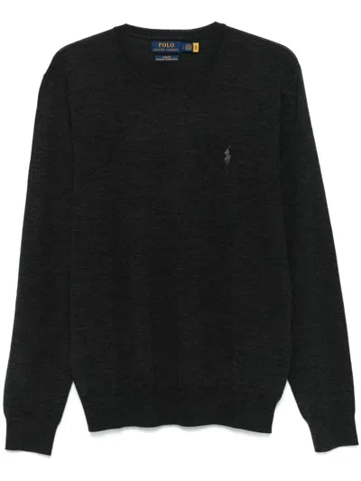 Polo Ralph Lauren Polo Pony-embroidered Sweater In Black
