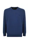 Polo Ralph Lauren Navy Blue Fine Knit Crew Neck Sweater