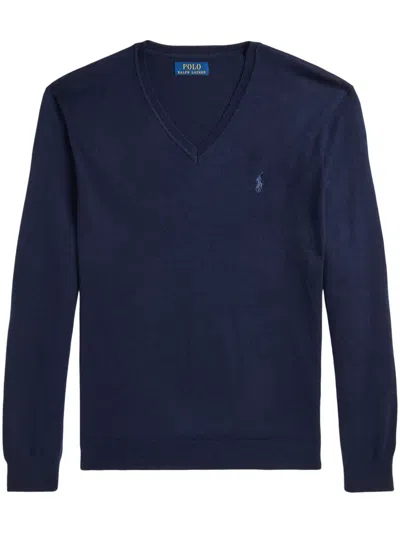 Polo Ralph Lauren Wool Sweater In Blue