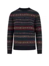 Polo Ralph Lauren Striped Pattern Sweater In Blue