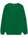 Polo Ralph Lauren Wool Crewneck Jumper In Green