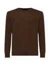 Polo Ralph Lauren Wool Sweater With Logo In Brown