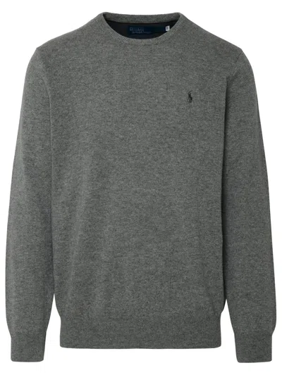 Polo Ralph Lauren Wool Sweater With Pony In Grey