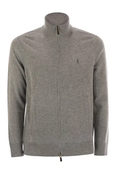POLO RALPH LAUREN POLO RALPH LAUREN WOOL SWEATER WITH ZIP