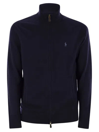 POLO RALPH LAUREN WOOL SWEATER WITH ZIP