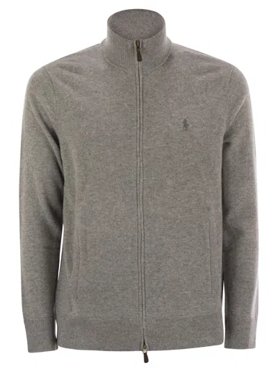 POLO RALPH LAUREN WOOL SWEATER WITH ZIP