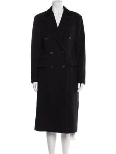 Pre-owned Polo Ralph Lauren Wool Trench Coat In Black