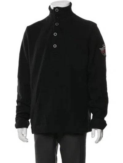 Pre-owned Polo Ralph Lauren Wool Turtleneck Pullover In Black