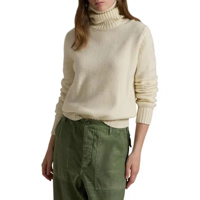 Polo Ralph Lauren Roll-neck Wool Jumper In Yellow & Orange