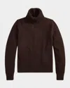 Polo Ralph Lauren Wool Turtleneck Sweater In Brown