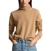 Polo Ralph Lauren Wool Turtleneck Sweater In Brown