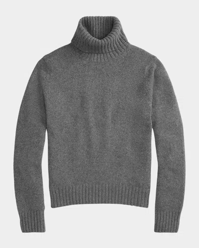 Polo Ralph Lauren Wool Turtleneck Sweater In Gray