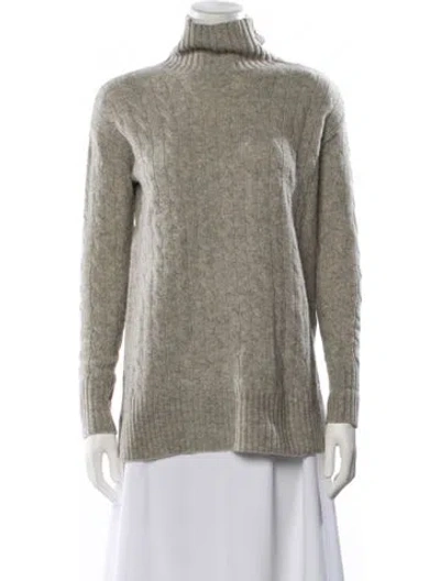 Pre-owned Polo Ralph Lauren Wool Turtleneck Sweater In Gray