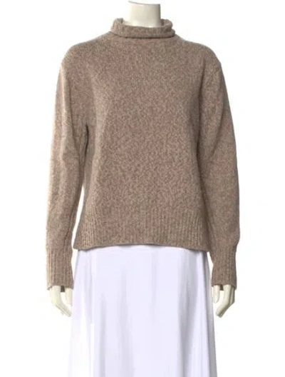 Pre-owned Polo Ralph Lauren Wool Turtleneck Sweater In Neutral