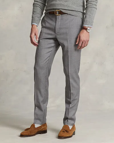 Polo Ralph Lauren Wool Twill Slim Fit Pants In Heather Grey