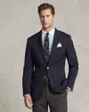 Polo Ralph Lauren Wool-blend Gabardine Blazer In Navy