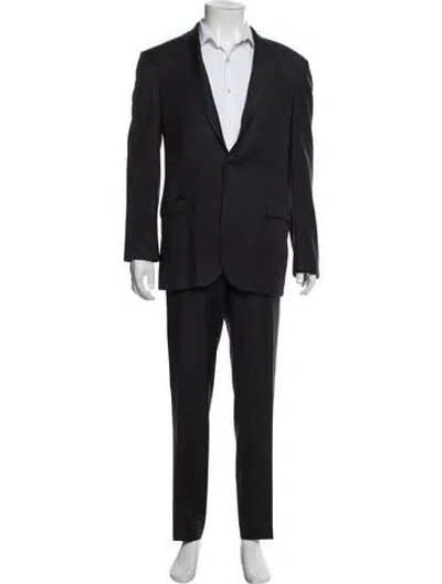 Pre-owned Polo Ralph Lauren Wool Two-piece Suit In Black