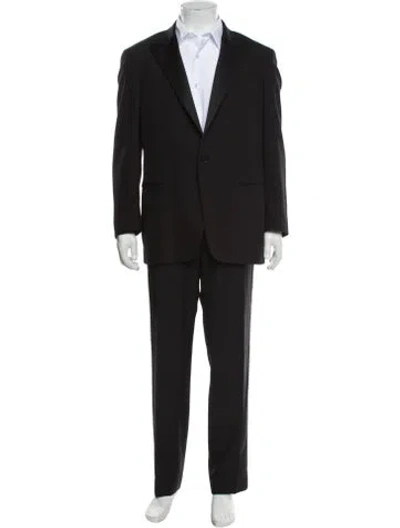 Pre-owned Polo Ralph Lauren Wool Two-piece Suit In Black