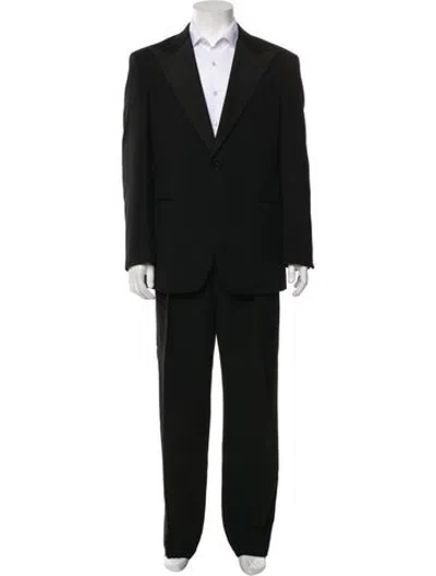 Pre-owned Polo Ralph Lauren Wool Two-piece Suit In Black