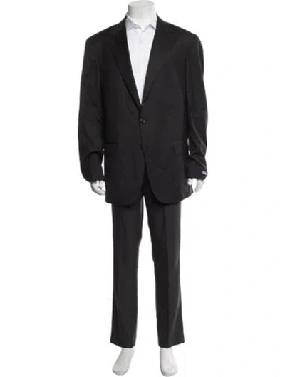 Pre-owned Polo Ralph Lauren Wool Two-piece Suit In Grey
