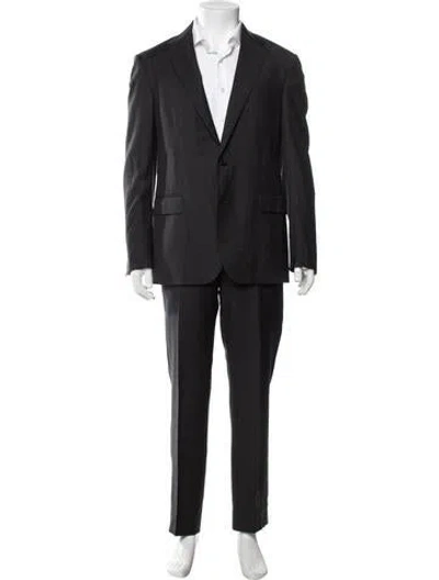 Pre-owned Polo Ralph Lauren Wool Two-piece Suit Vest In Black