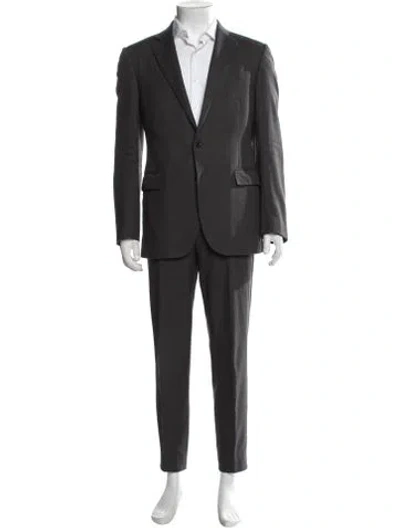 Pre-owned Polo Ralph Lauren Wool Two-piece Suit Vest In Black