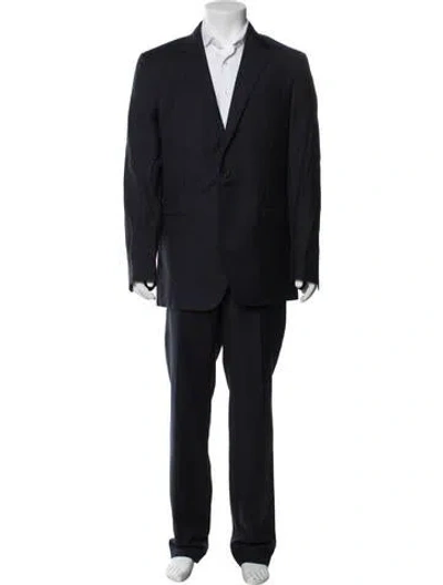 Pre-owned Polo Ralph Lauren Wool Two-piece Suit Vest In Blue