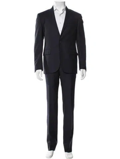 Pre-owned Polo Ralph Lauren Wool Two-piece Suit Vest In Blue