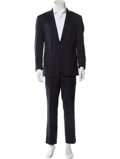 Pre-owned Polo Ralph Lauren Wool Two-piece Suit Vest In Blue