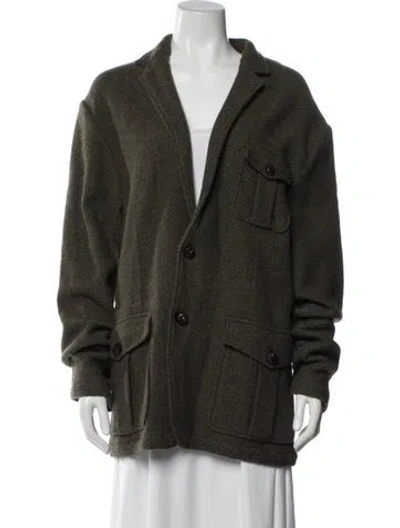 Pre-owned Polo Ralph Lauren Wool Utility Jacket W/ Tags In Green