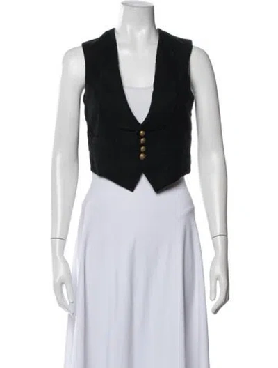 Pre-owned Polo Ralph Lauren Wool Vest In Black